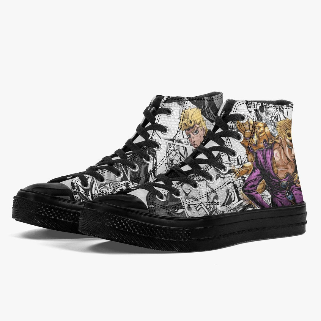 JoJo's Bizarre Adventure Giorno Giovanna A-Star High Anime Shoes _ JoJo's Bizarre Adventure _ Ayuko