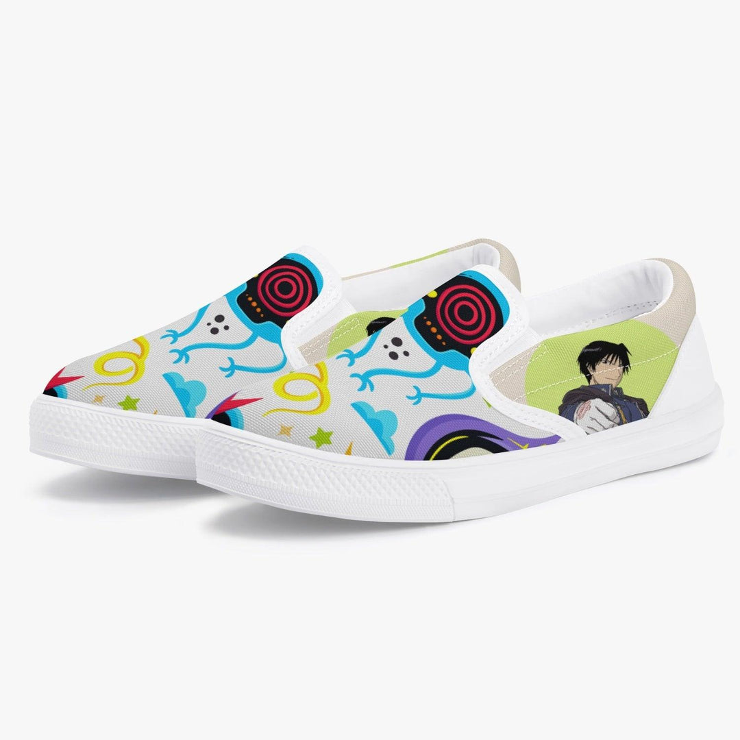 Fullmetal Alchemist Roy Kids Slip Ons Anime Shoes _ Fullmetal Alchemist _ Ayuko