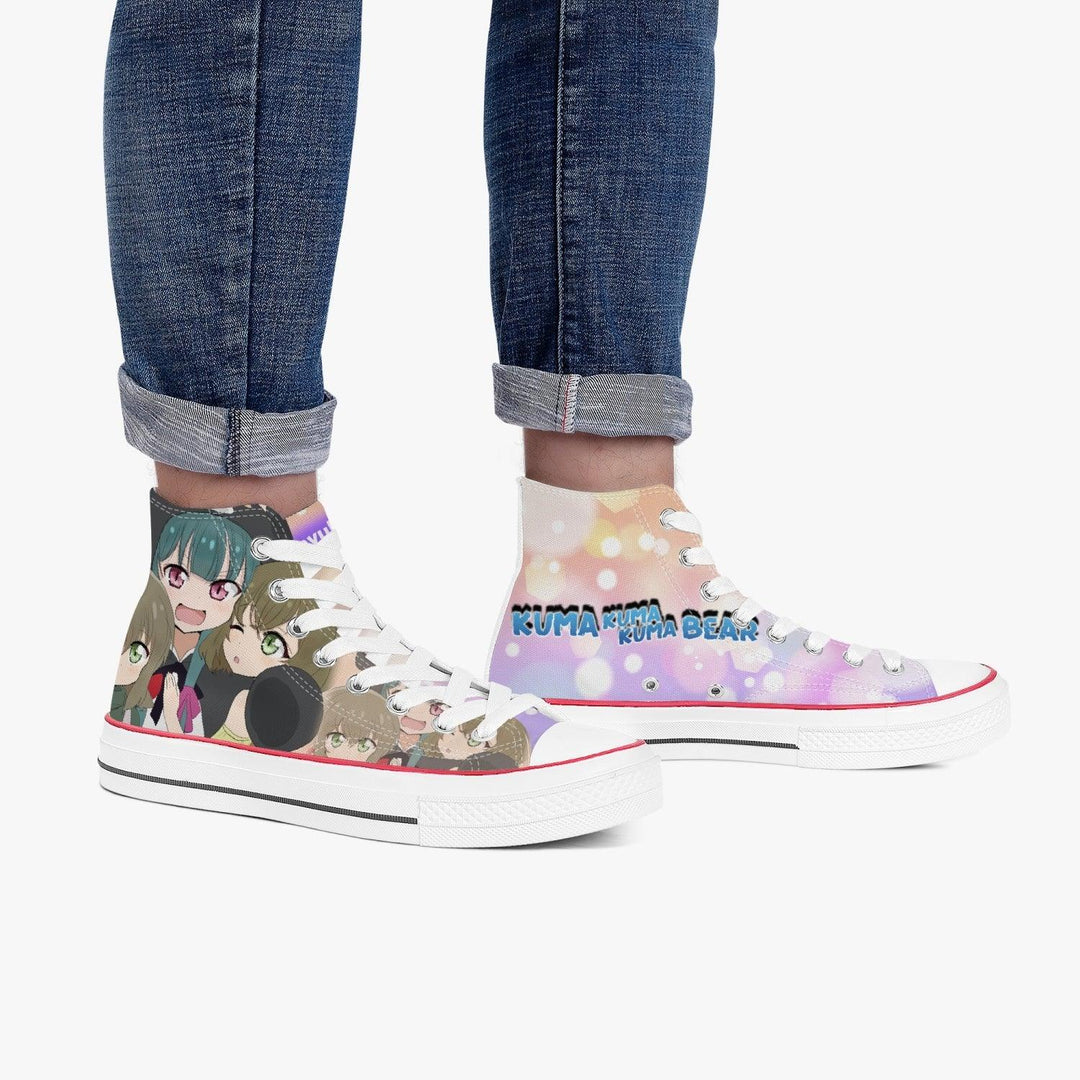 Kuma Kuma Kuma Bear Fina A-Star High White Anime Shoes _ Kuma Kuma Kuma Bear _ Ayuko