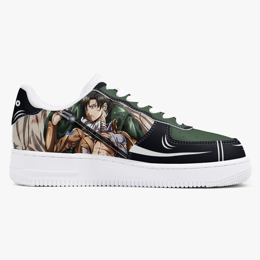 Attack On Titan Levi Ackerman 2 AF1 Anime Shoes _ Attack On Titan _ Ayuko