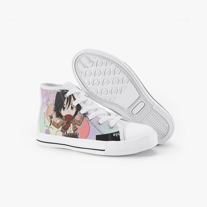 Attack On Titan Mikasa Ackerman Kids A-Star High Anime Shoes _ Attack On Titan _ Ayuko