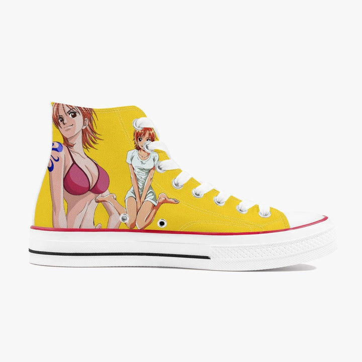 One Piece Nami A-Star High White Anime Shoes _ One Piece _ Ayuko