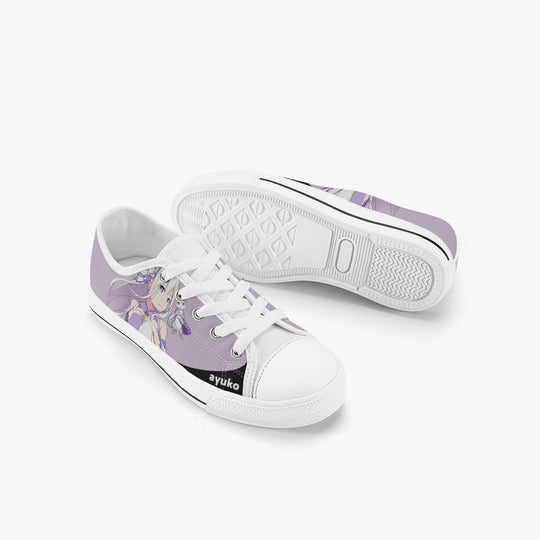 Re:Zero Emilia Kids A-Star Low Anime Shoes _ Re:Zero _ Ayuko