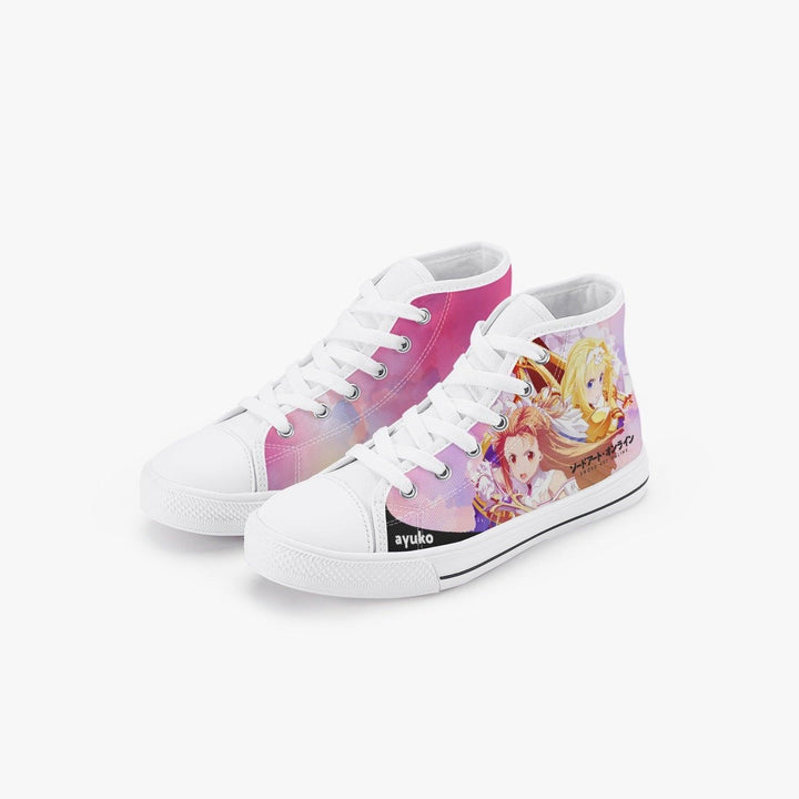 Sword Art Online Asuna and Alice Kids A-Star High Anime Shoes _ Sword Art Online _ Ayuko