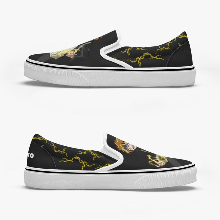 My Hero Academia Denki Kaminari Slip Ons Anime Shoes _ My Hero Academia _ Ayuko