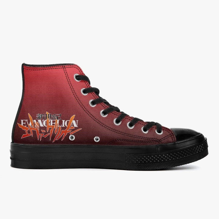 Neon Genesis Evangelion Asuka Langley Soryu A-Star High Anime Shoes _ Neon Genesis Evangelion _ Ayuko