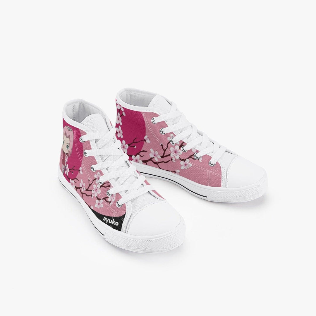 Naruto Shippuden Sakura Kids A-Star High Anime Shoes _ Naruto _ Ayuko