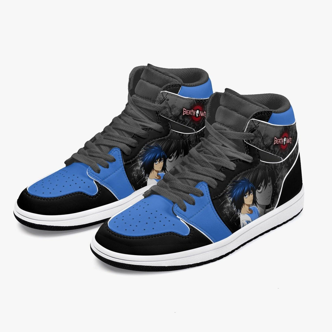 Death Note L Blue-Black JD1 Mid Anime Shoes _ Death Note _ Ayuko