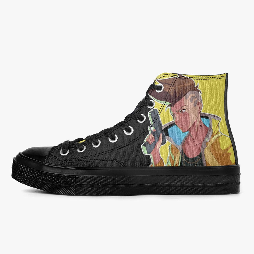 Cyberpunk Edgerunners David A-Star High Anime Shoes _ Cyberpunk Edgerunners _ Ayuko