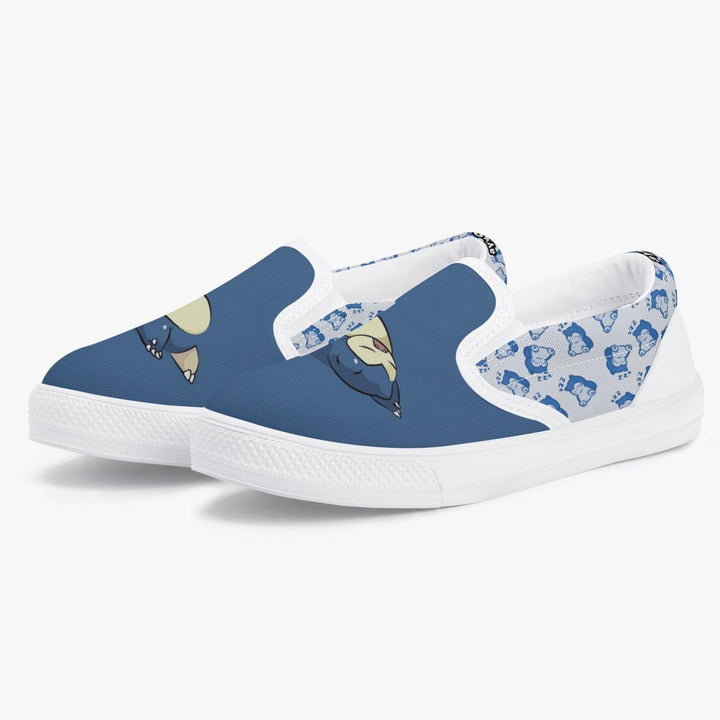 Pokemon Snorlax Kids Slip Ons Anime Shoes _ Pokemon _ Ayuko