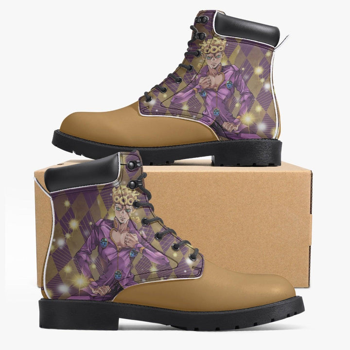 JoJo's Bizarre Adventure Giorno Giovanna All-Season Anime Boots _ JoJo's Bizarre Adventure _ Ayuko