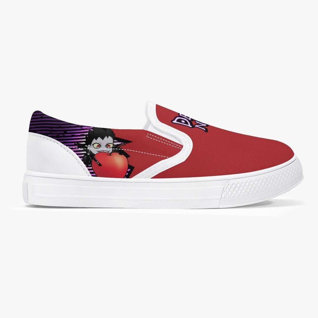 Death Note Ryuk Red Kids Slip Ons Anime Shoes _ Death Note _ Ayuko