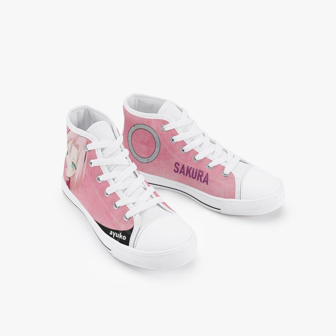 Naruto Shippuden Sakura Kids A-Star High Anime Shoes _ Naruto _ Ayuko