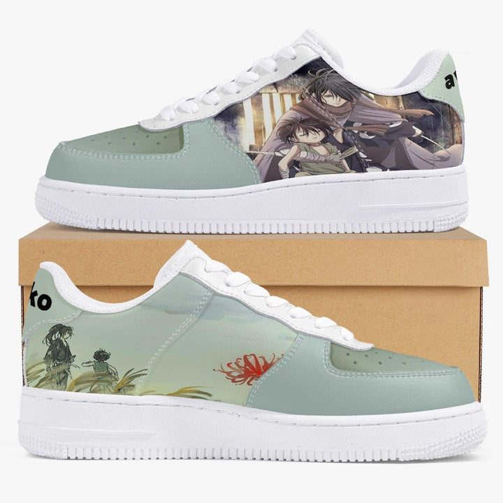 Dororo & Hyakkimaru Green/White Air F1 Anime Shoes _ Dororo _ Ayuko