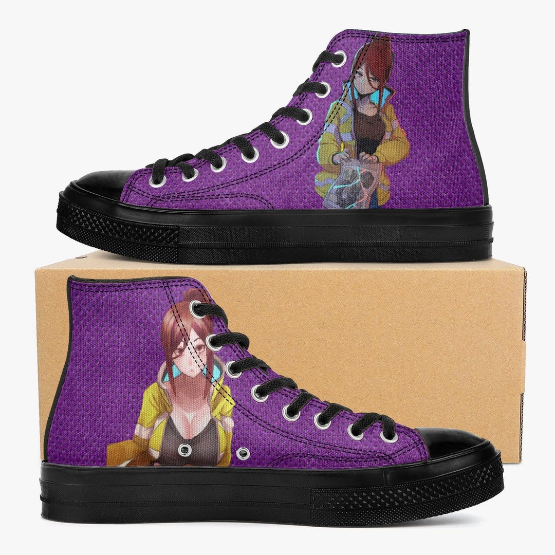 Cyberpunk Edgerunners Gloria A-Star High Anime Shoes _ Cyberpunk Edgerunners _ Ayuko