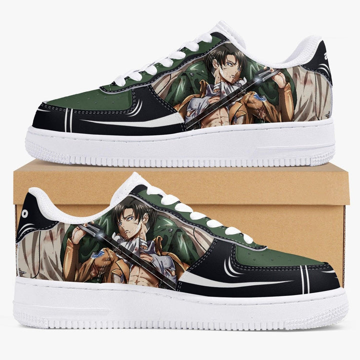 Attack On Titan Levi Ackerman 2 AF1 Anime Shoes _ Attack On Titan _ Ayuko