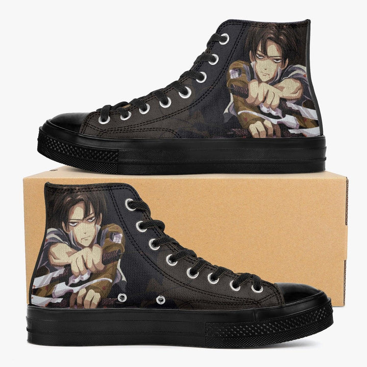 Attack On Titan Levi Ackerman A-Star High Anime Shoes _ Attack On Titan _ Ayuko