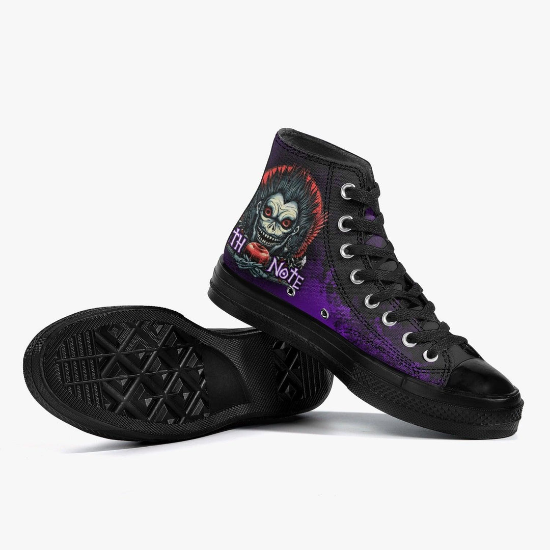 Death Note Ryuk Purple Black A-Star High Anime Shoes _ Death Note _ Ayuko