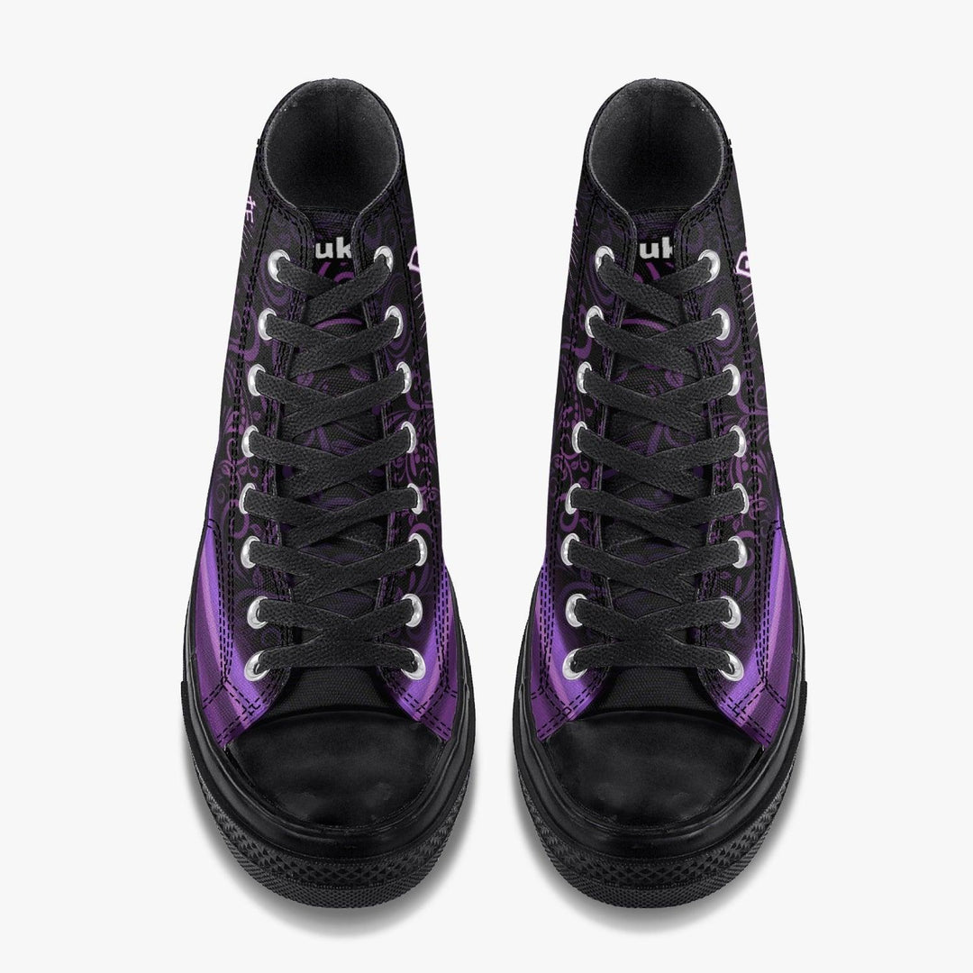 Death Note Misa Purple Black A-Star High Anime Shoes _ Death Note _ Ayuko