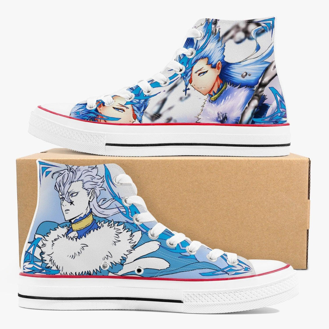 Black Clover Nozel Silva A-Star High White Anime Shoes _ Black Clover _ Ayuko