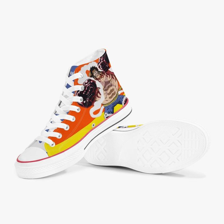 One Piece Luffy Armament Haki A-Star High White Anime Shoes _ One Piece _ Ayuko