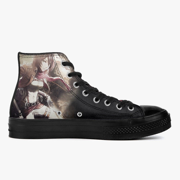 Attack On Titan Mikasa Ackerman A-Star High Anime Shoes _ Attack On Titan _ Ayuko