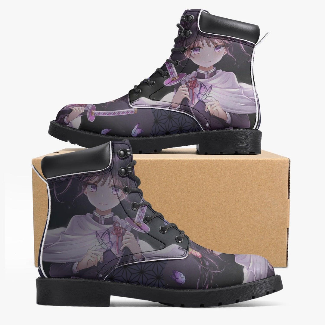 Demon Slayer Kanao Tsuyuri Casual Leather Boots Anime Shoes _ Demon Slayer _ Ayuko