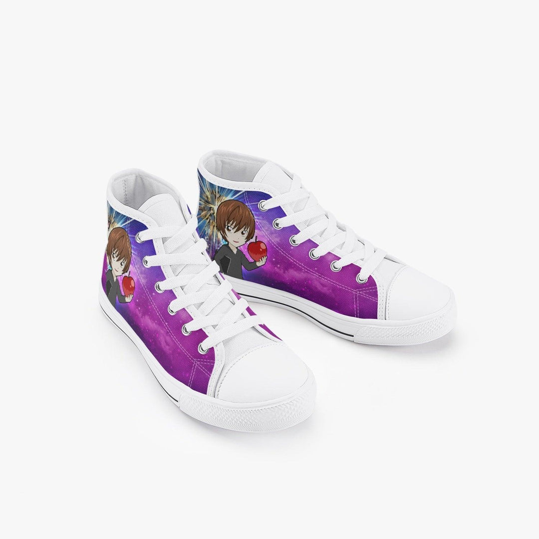 Death Note Purple Kids A-Star High Anime Shoes _ Death Note _ Ayuko