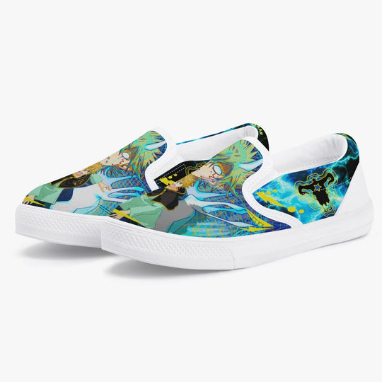 Black Clover Luck Voltia Kids Slip Ons Anime Shoes _ Black Clover _ Ayuko