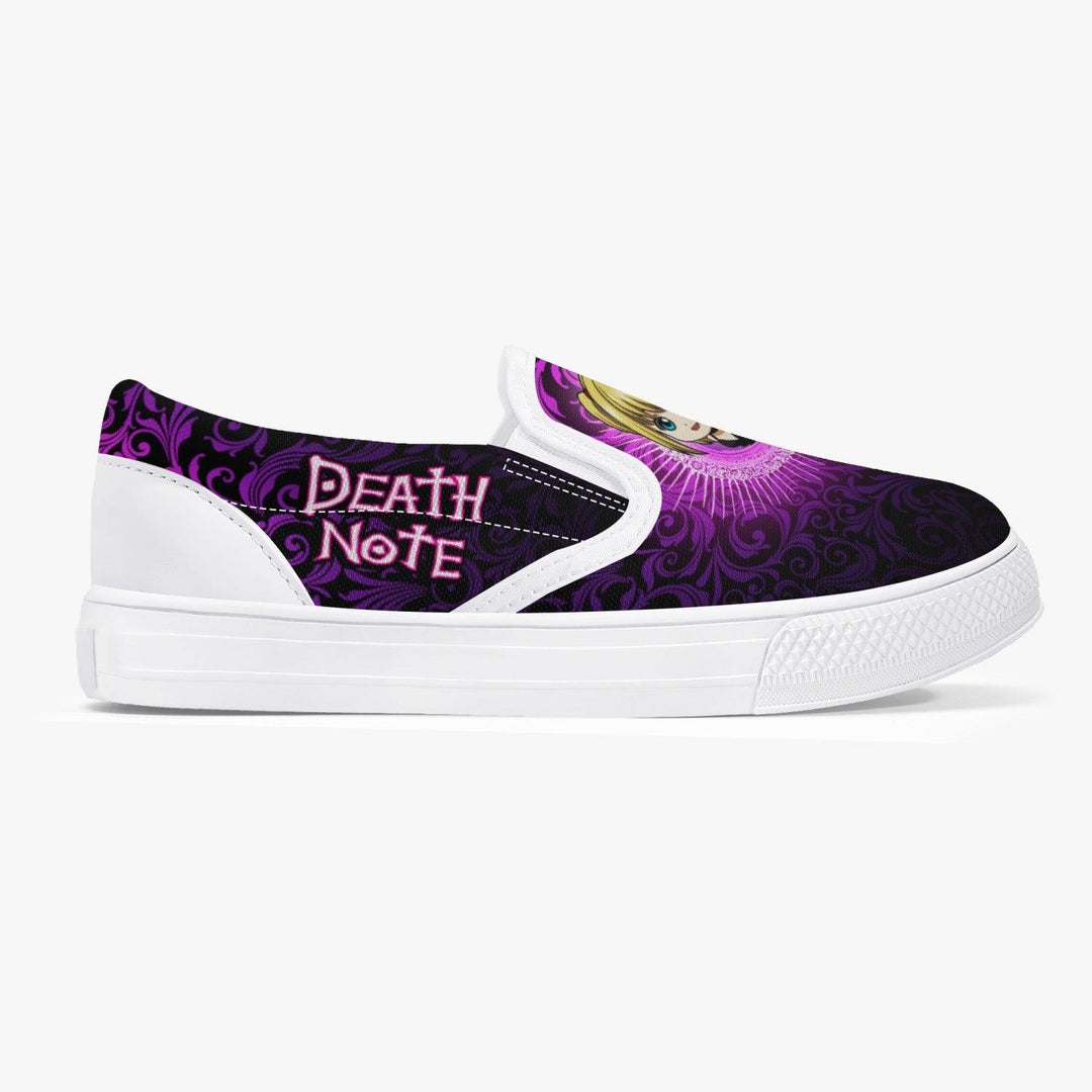 Death Note Misa Purple Kids Slip Ons Anime Shoes _ Death Note _ Ayuko