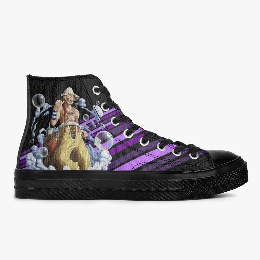 One Piece Usopp A-Star High Black Anime Shoes _ One Piece _ Ayuko