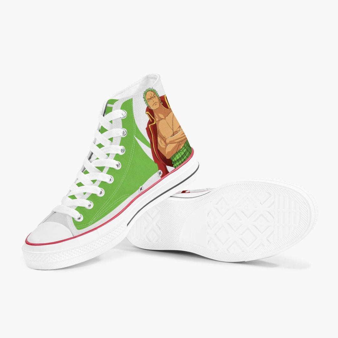 One Piece Zoro A-Star High White Anime Shoes _ One Piece _ Ayuko