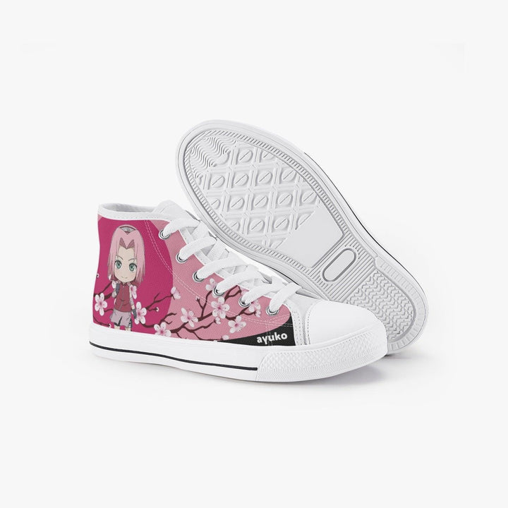 Naruto Shippuden Sakura Kids A-Star High Anime Shoes _ Naruto _ Ayuko