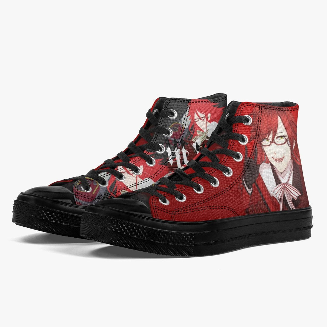 Black Butler Grell Sutcliff A-Star High Anime Shoes _ Black Butler _ Ayuko