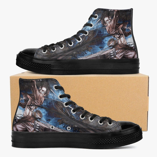 Attack On Titan Eren Yeager A-Star High Anime Shoes _ Attack On Titan _ Ayuko