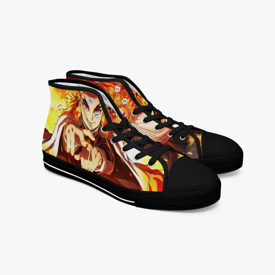 Demon Slayer Kyojuro Rengoku A-Star Mid Anime Shoes _ Demon Slayer _ Ayuko