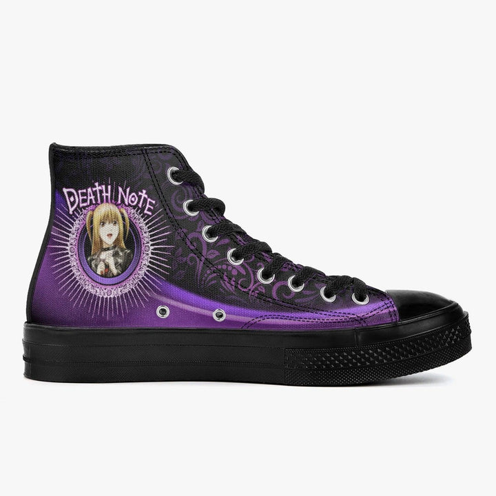 Death Note Misa Purple Black A-Star High Anime Shoes _ Death Note _ Ayuko