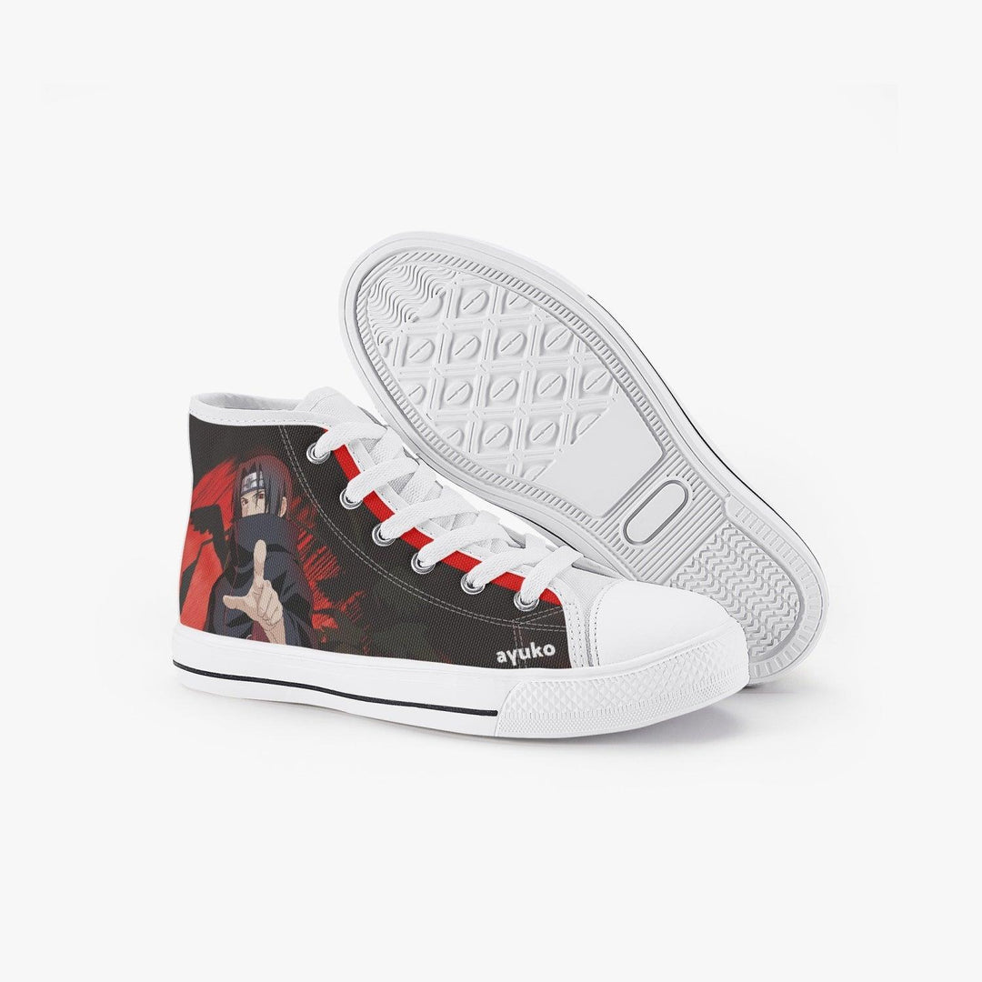 Naruto Shippuden Itachi Uchiha Kids A-Star High Anime Shoes _ Naruto _ Ayuko