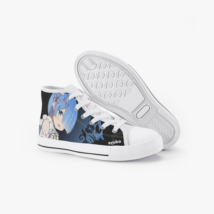 Re:Zero Rem Kids A-Star High Anime Shoes _ Re:Zero _ Ayuko