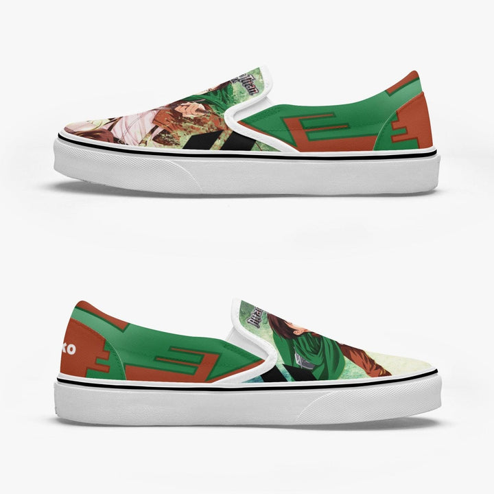 Attack On Titan Levi Ackerman Slip Ons Anime Shoes _ Attack On Titan _ Ayuko