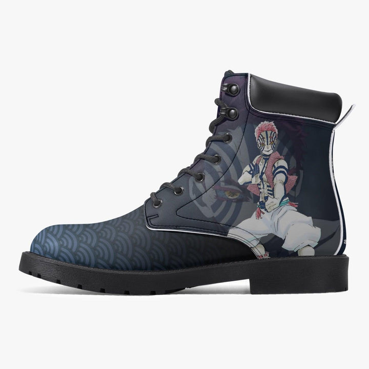 Demon Slayer Akaza Casual Leather Boots Anime Shoes _ Demon Slayer _ Ayuko