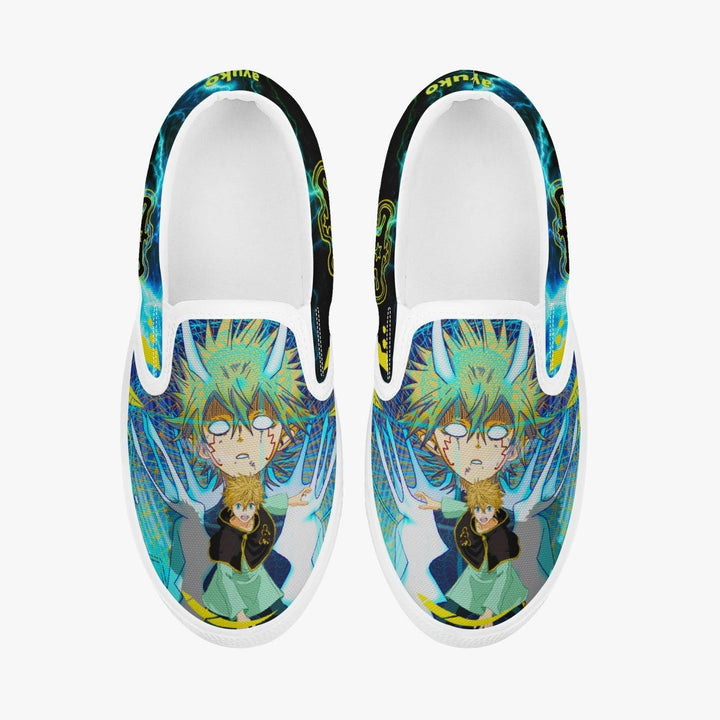 Black Clover Luck Voltia Kids Slip Ons Anime Shoes _ Black Clover _ Ayuko