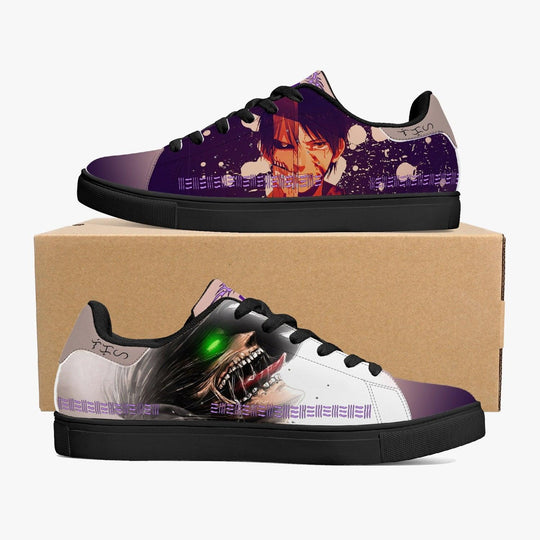 Attack On Titan Eren Jaeger Skate Anime Shoes _ Attack On Titan _ Ayuko