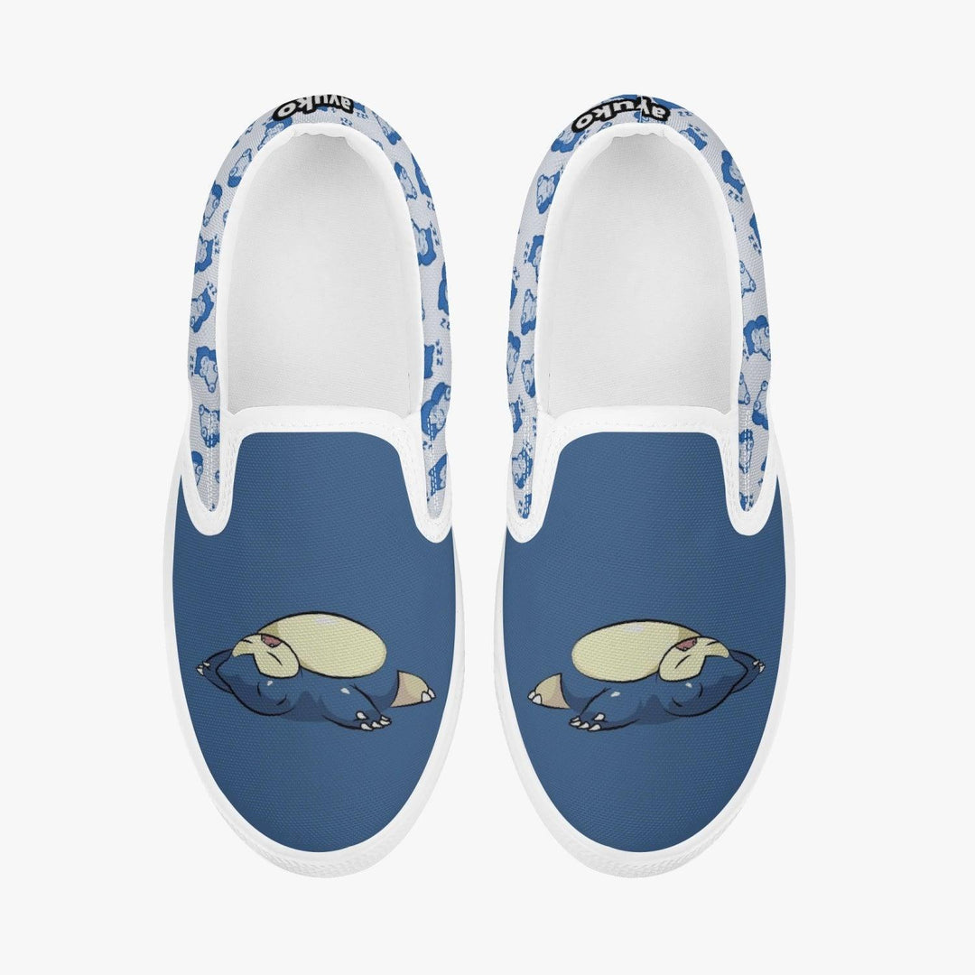 Pokemon Snorlax Kids Slip Ons Anime Shoes _ Pokemon _ Ayuko