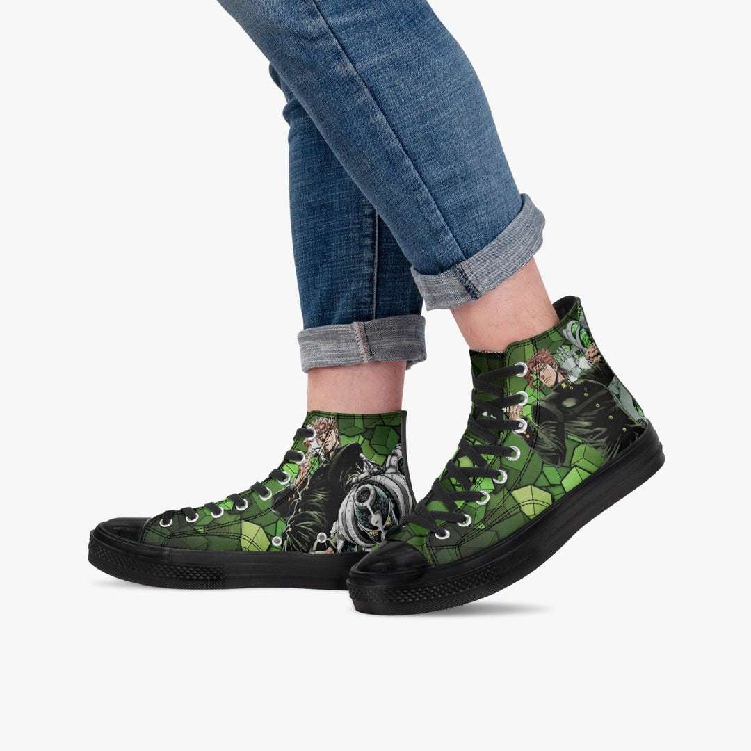 JoJo's Bizarre Adventure Noriaki Kakyoin A-Star High Anime Shoes _ JoJo's Bizarre Adventure _ Ayuko