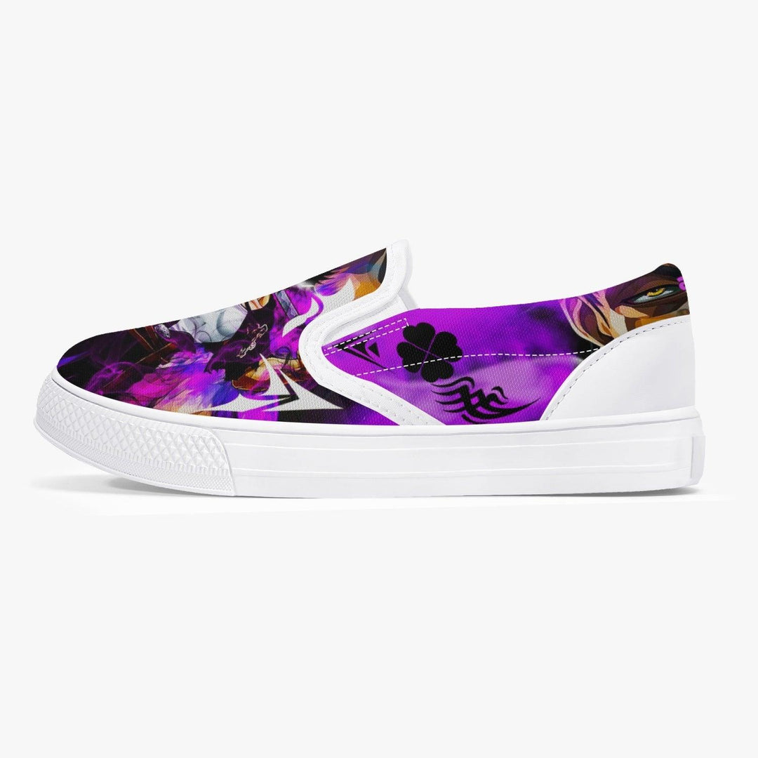 Black Clover Yami Sukehiro Kids Slip Ons Anime Shoes _ Black Clover _ Ayuko