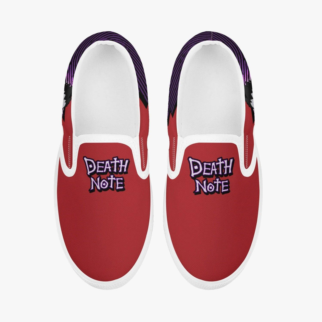 Death Note Ryuk Red Kids Slip Ons Anime Shoes _ Death Note _ Ayuko