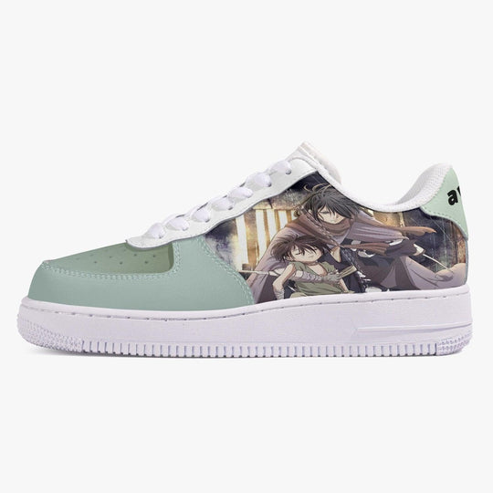 Dororo & Hyakkimaru Green/White Air F1 Anime Shoes _ Dororo _ Ayuko