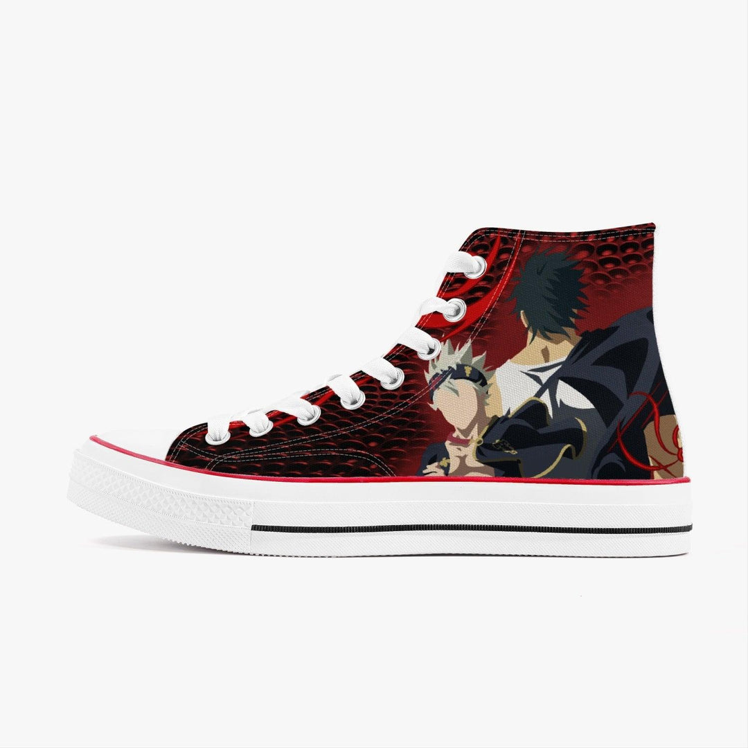 Black Clover Yami Sukehiro A-Star High White Anime Shoes _ Black Clover _ Ayuko