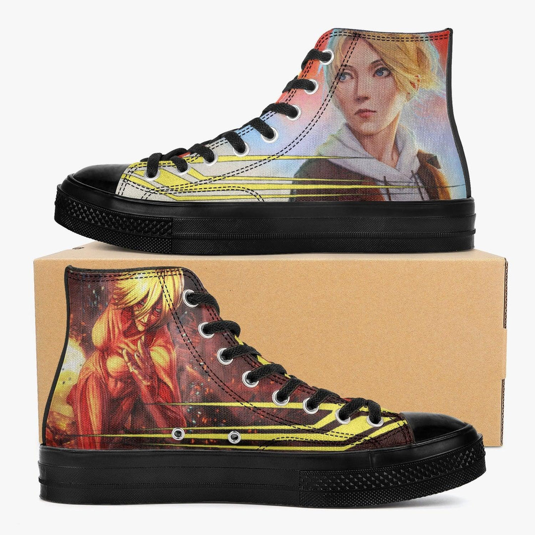 Attack On Titan Annie Leonhart A-Star High Anime Shoes _ Attack On Titan _ Ayuko